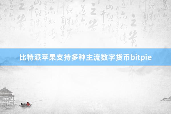 比特派苹果支持多种主流数字货币bitpie