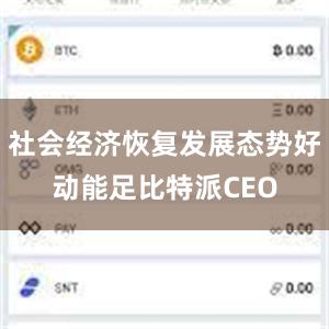 社会经济恢复发展态势好动能足比特派CEO