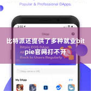 比特派还提供了多种就业bitpie官网打不开