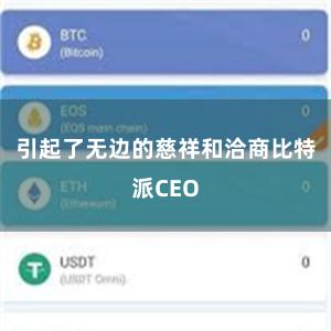 引起了无边的慈祥和洽商比特派CEO